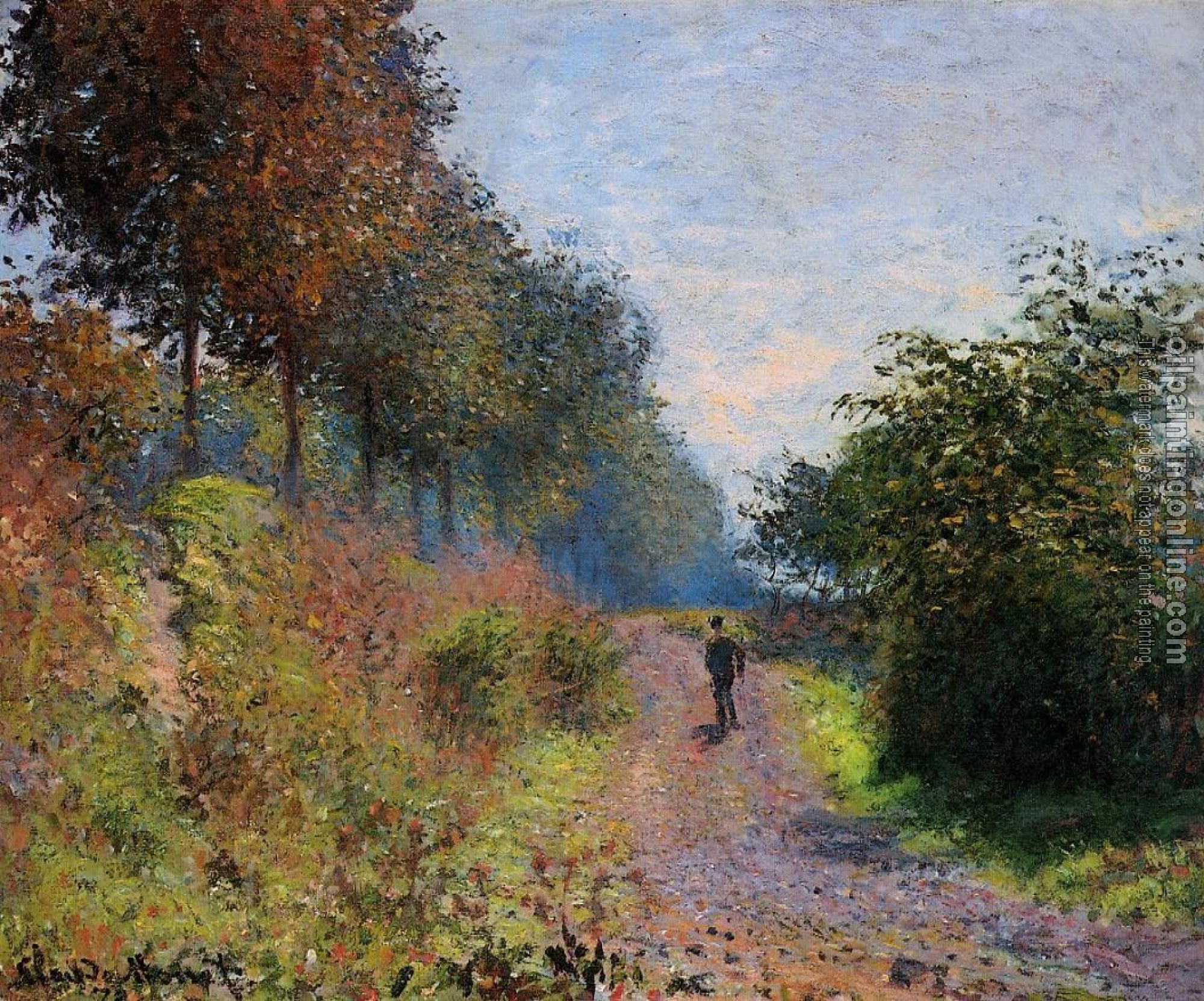 Monet, Claude Oscar - The Sheltered Path